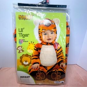 Spirit Lil’ Tiger Halloween Costume Infant Size 0-6 Months Boy NIP
